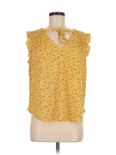 Pre-owned Melloday Sleeveless Blouse In Yellow