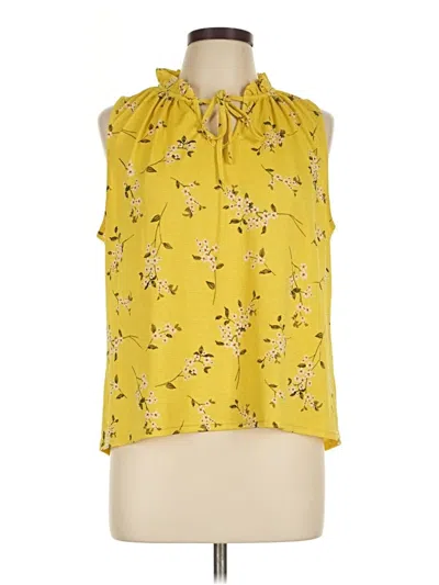 Pre-owned Melloday Sleeveless Blouse In Yellow