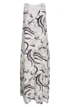 Melloday Sleeveless Shift Dress In White