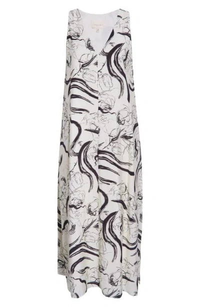 Melloday Sleeveless Shift Dress In White