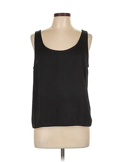 Pre-owned Melloday Sleeveless Top Black Scoop Neck Tops