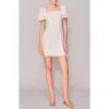 Melloday Square Neck Puff Sleeve Sheath Minidress