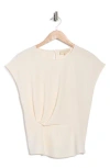 Melloday Techno Side Cinch Top In Neutral