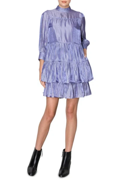 Melloday Tiered Dress In Lavender