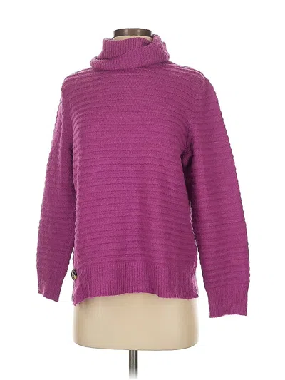 Pre-owned Melloday Turtleneck Sweater In Purple