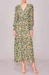 Melloday V-neck Long Sleeve Midi Dress
