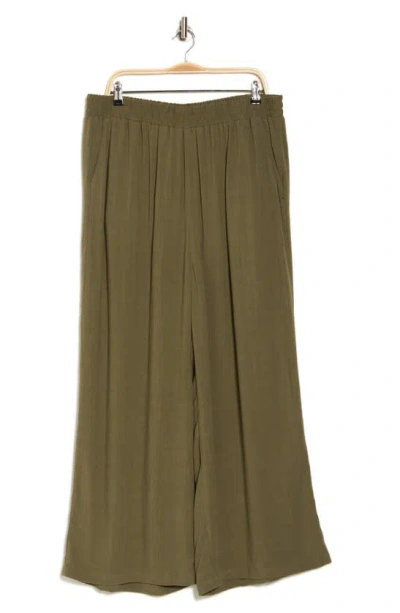 Melloday Wide Leg Pants In Olive