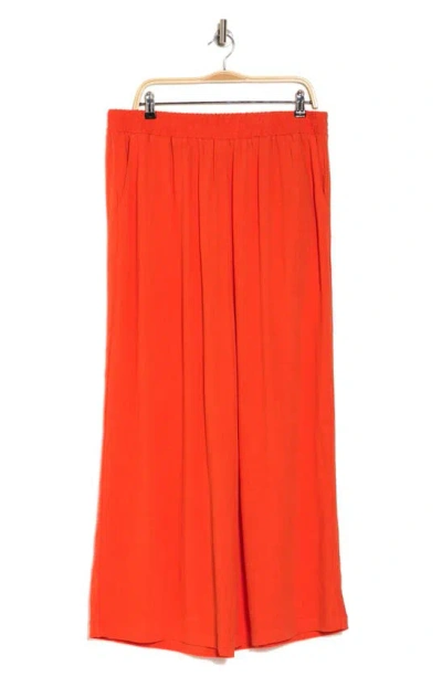 Melloday Wide Leg Pants In Red