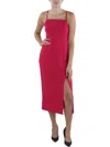 Melloday Womens Crepe Long Sheath Dress In Multi
