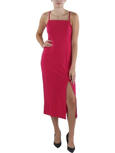 Melloday Womens Crepe Long Sheath Dress In Pink