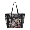Mellow World Flower Shop Vintage Tapestry Tote In Black In Black