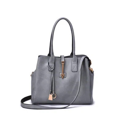 Mellow World Women's Jasmine Structured 3-compartment Satchel Bag In Blue Grey
