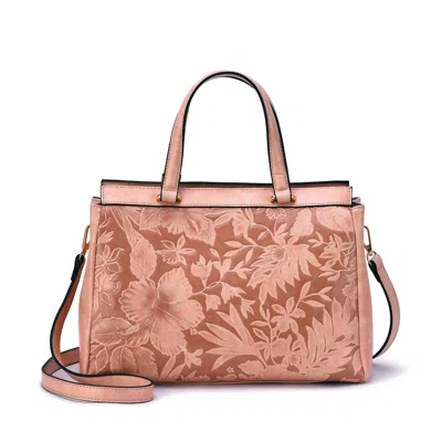 Mellow World Women's Salome 3d Embossed Floral Satchel In Mistyrose In Multi