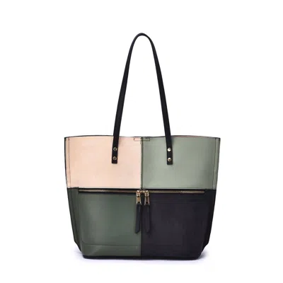 Mellow World Women's Selene 3 Compartment Tote In Olive Sage