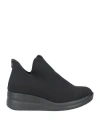 Melluso Walk Woman Sneakers Black Size 10 Textile Fibers In Black
