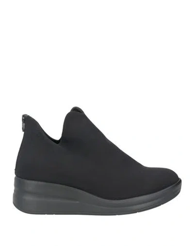 Melluso Walk Woman Sneakers Black Size 10 Textile Fibers