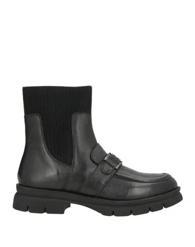 Melluso Woman Ankle Boots Black Size 10 Leather