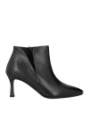 Melluso Woman Ankle Boots Black Size 6 Leather