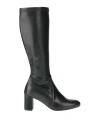Melluso Woman Boot Black Size 7 Leather In Black