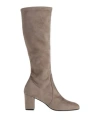 Melluso Woman Boot Light Grey Size 6 Textile Fibers