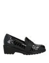 Melluso Woman Loafers Black Size 7 Leather In Black