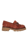 Melluso Woman Loafers Brown Size 10 Soft Leather In Brown