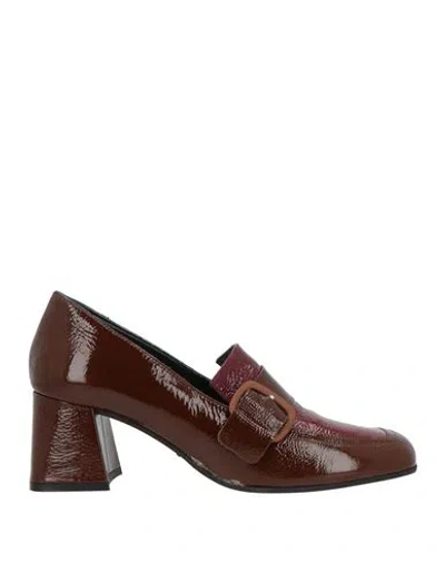 Melluso Woman Loafers Brown Size 9 Leather
