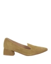 Melluso Woman Loafers Sage Green Size 6 Leather In Sage Green