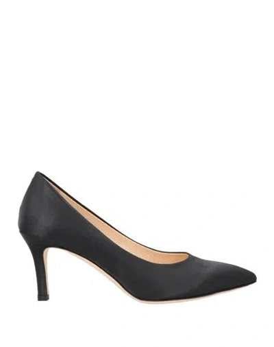 Melluso Woman Pumps Black Size 6.5 Textile Fibers