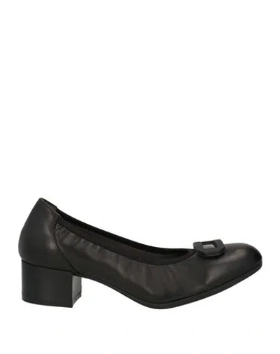 Melluso Woman Pumps Black Size 9 Leather