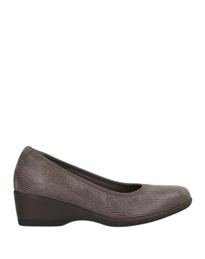 Melluso Woman Pumps Dark Brown Size 5 Leather