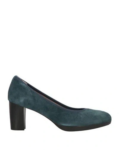 Melluso Woman Pumps Midnight Blue Size 9 Leather