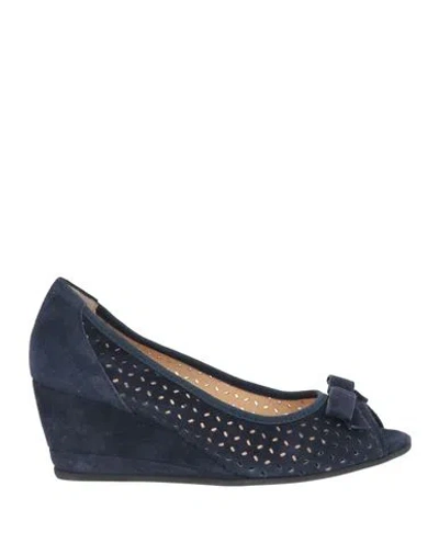 Melluso Woman Pumps Navy Size 4 Leather