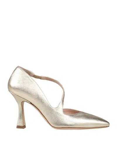 Melluso Woman Pumps Platinum Size 7 Leather