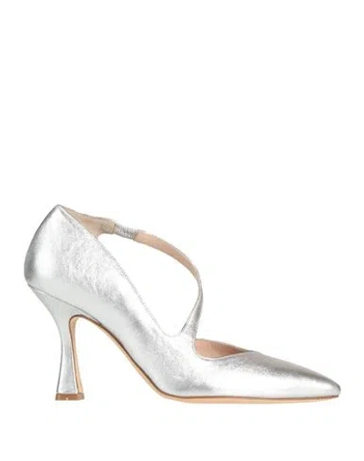 Melluso Woman Pumps Silver Size 6 Leather