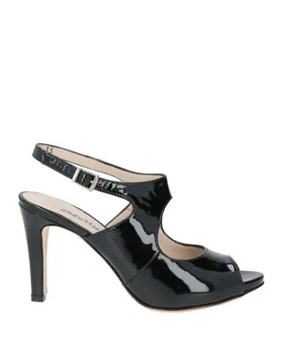 Melluso Woman Sandals Black Size 11 Leather