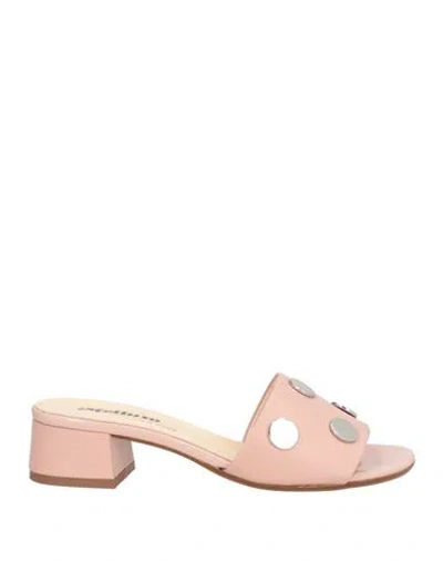 Melluso Woman Sandals Blush Size 8 Soft Leather