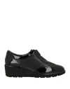 Melluso Woman Sneakers Black Size 8 Leather In Black