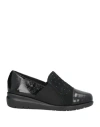 Melluso Woman Sneakers Black Size 8 Leather, Textile Fibers
