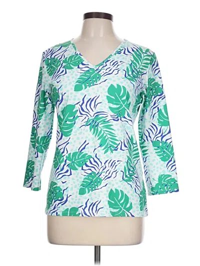 Pre-owned Melly M 3/4 Sleeve T-shirt In Green
