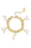 Melody Ehsani Champions Charm Bracelet In Gold
