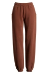 Melody Ehsani Gender Inclusive Heavy Fleece Sweatpants In Milk Chocolate