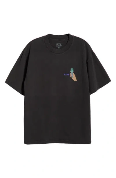 Melody Ehsani Gender Inclusive Sacred Space Graphic T-shirt In Vintage Black