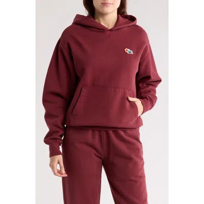 Melody Ehsani Heavy Fleece Hoodie In Oxblood