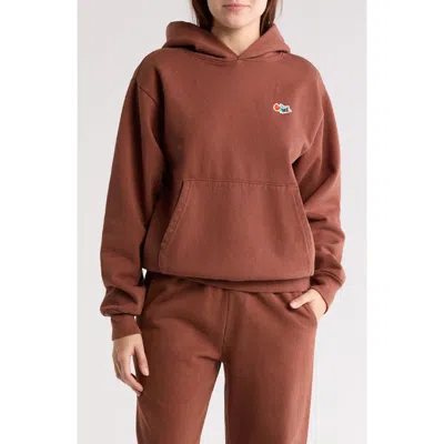 Melody Ehsani Heavy Fleece Hoodie In Milk Chocolate