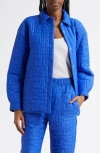 Melody Ehsani Monogram Quilted Shirt Jacket