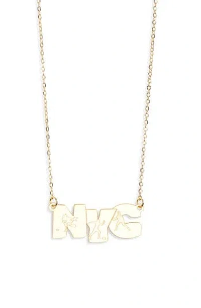 Melody Ehsani Nyc Pendant Necklace In Gold