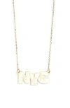 Melody Ehsani Nyc Pendant Necklace In Gold