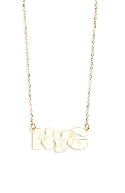 Melody Ehsani Nyc Pendant Necklace In Gold