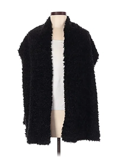 Pre-owned Melody Faux Fur Vest In Black
